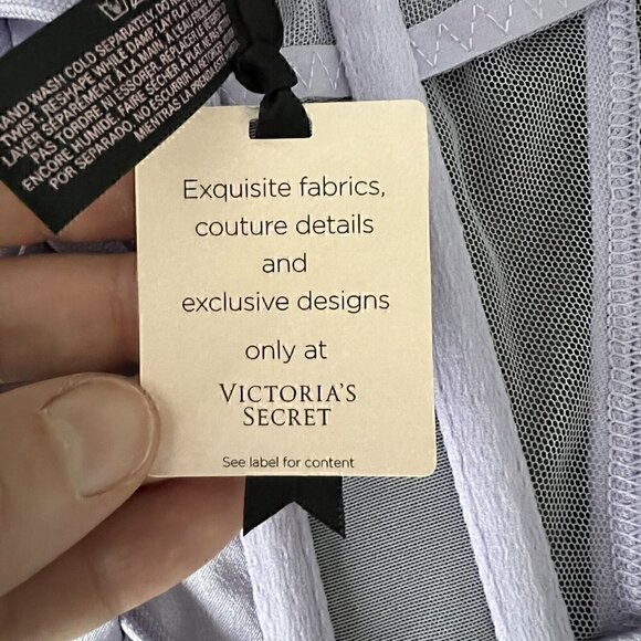 Victoria’s Secret Designer Collection Fairy Corset Size 34 C Lilac Lingerie Sexy - Picture 5 of 9